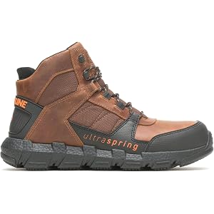 WOLVERINE Men's Rev Ultraspring DuraShocks CarbonMax Vent Mid Industrial Boot