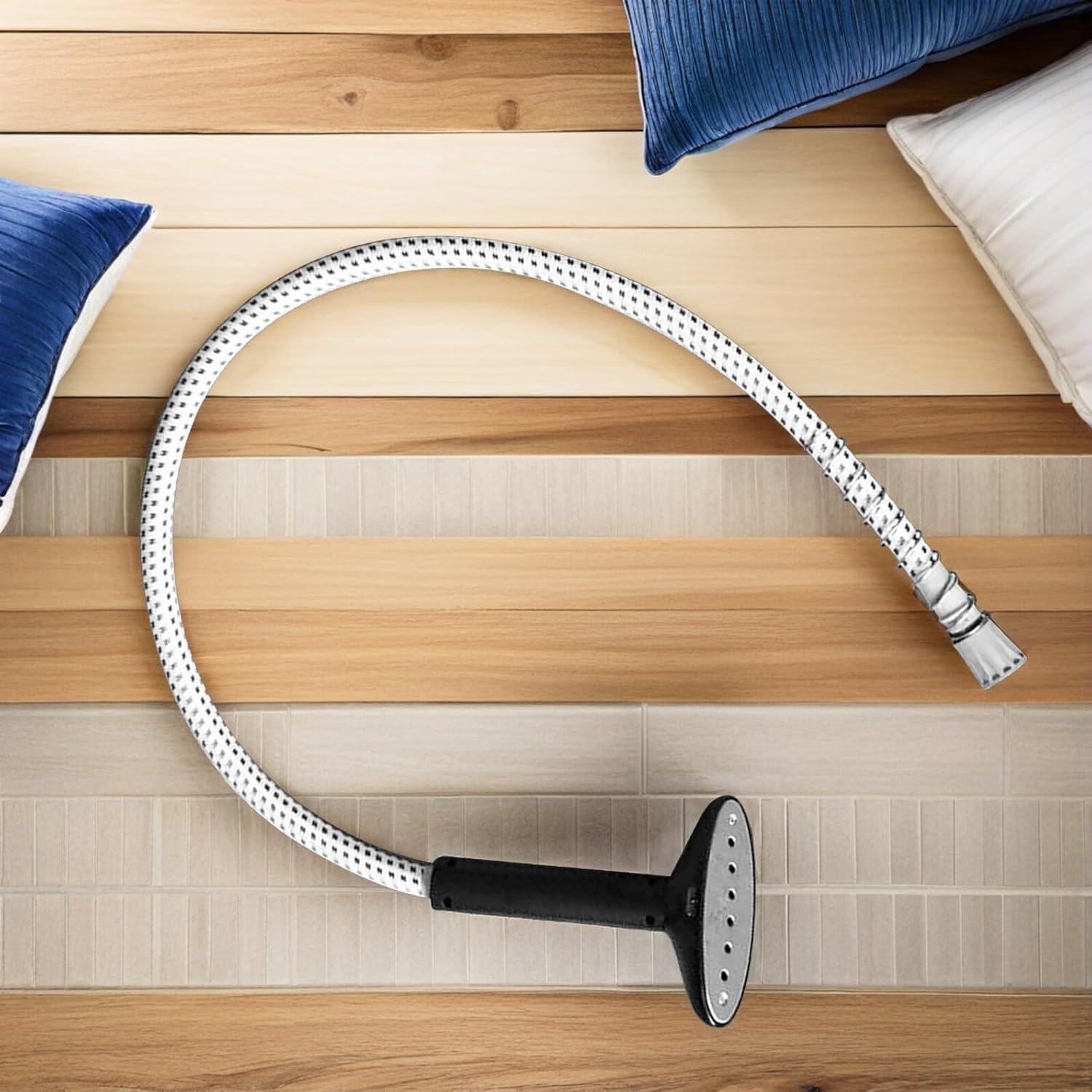 ARTIBETTER Garment Steamer Replacement Air Pipe with Nozzle Brush Head, Screw Thread Hose Accessory for Electric Iron Handle, Compatible with Universal Clothing Steamers for Daily Fabric Care