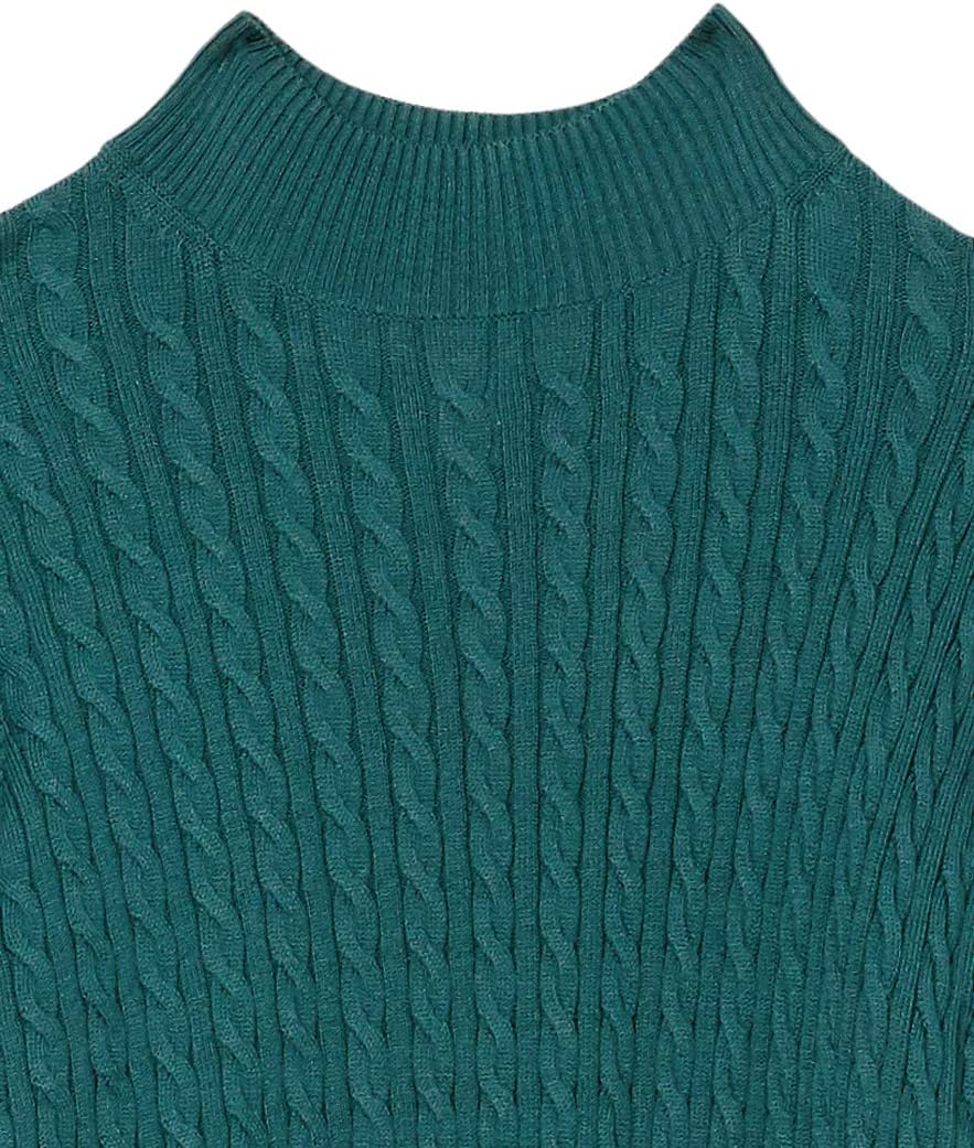 Amazon Essentials Women's Classic-Fit Lightweight Cable Long-Sleeve Mock Neck Sweater - Image 6