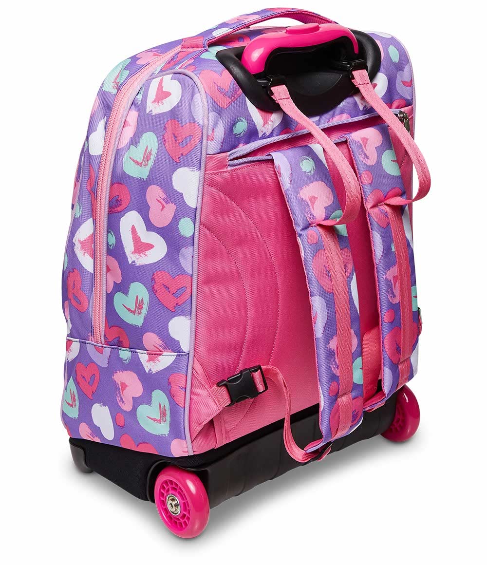 SJ GANG STYLE JAM GANG Trolley Scuola Big - Fantabulous, Rosa, 2 Zaini in 1 con Crossover System, Uso Zaino con Spallacci a Scomparsa, Zaino Scuola Elementare, Tempo libero, Viaggi