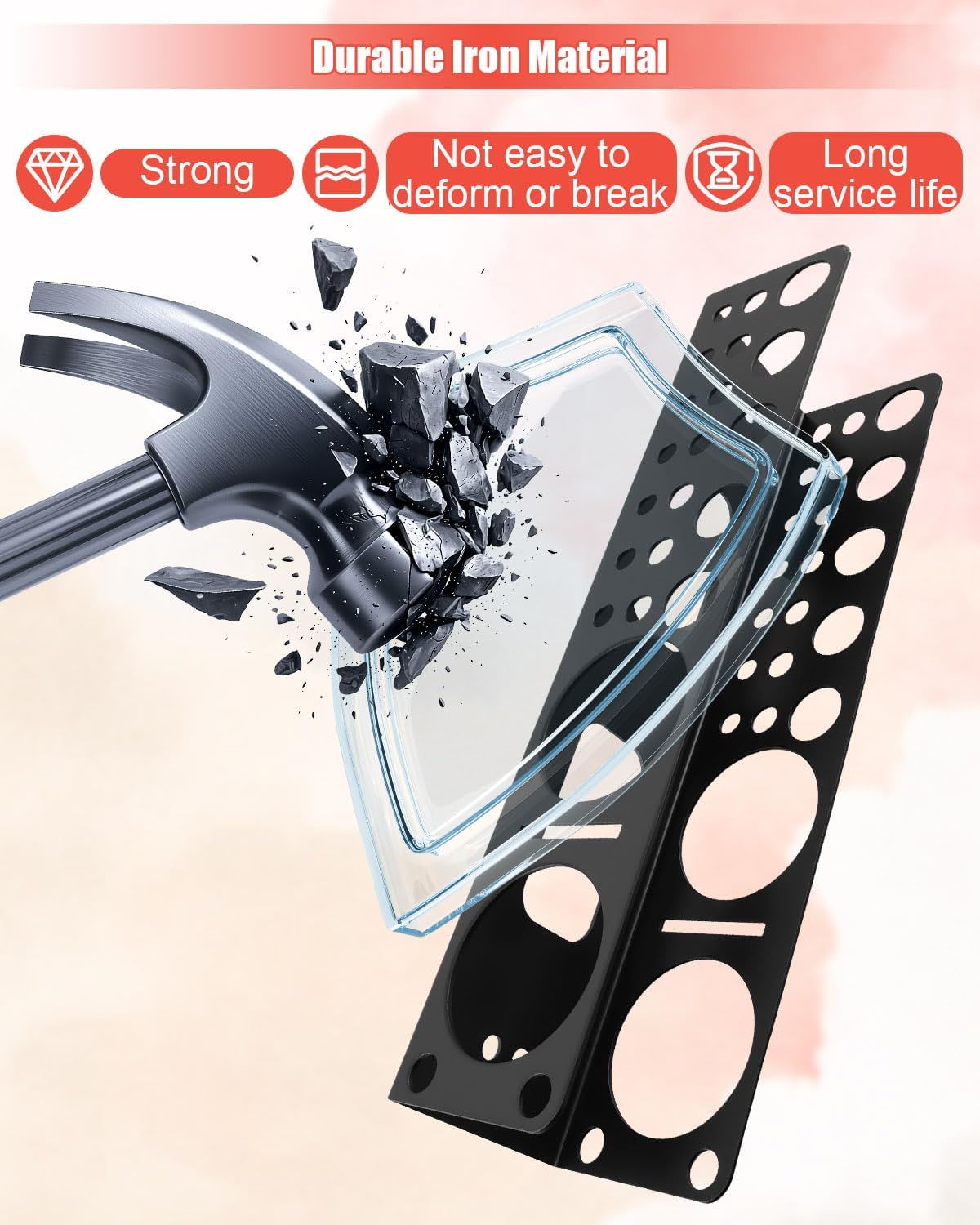 Screwdriver Holder Compatible with Milwaukee Packout Toolbox, Wrench Storage Rack Heavy Duty Mount Pliers Organizer, Durable Wrench Tool Organizer for Screwdrivers Pliers Drills Tools, 1 Pack