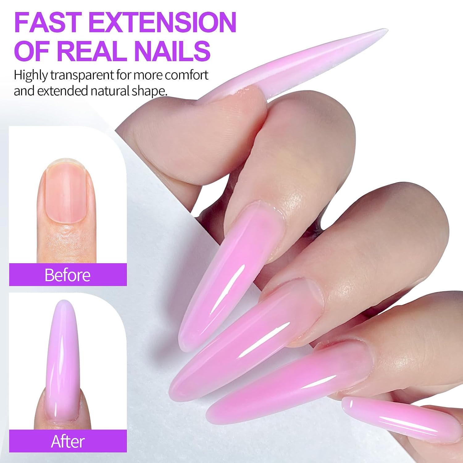 Desdemona 12 Type Dual Nail Forms 144 Pcs Builder Extension Gel Extra Long Curve Nail Molds for Poly Nail Gel Art Design Salon DIY at Home (12 Type)
