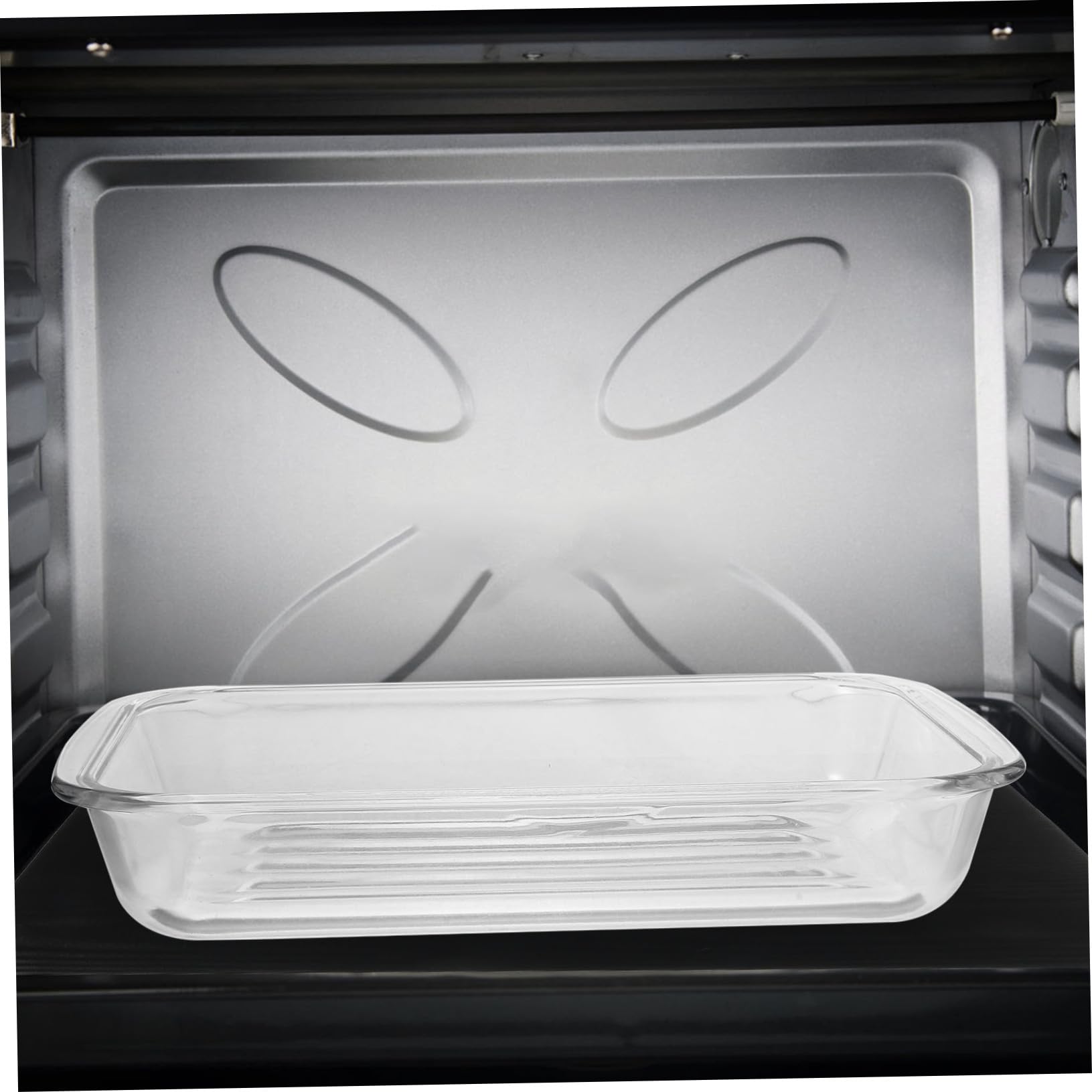 MAGICLULU Molde para Hornear de Vidrio Templado 1.5l, Apto para Microondas y Congelador, Acabado Liso, Adecuado para Horno y Cocina