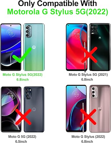 Miniatura 2 de JAME Funda protectora para Moto G Stylus 5G 2022, delgada, suave, a prueba de golpes, para Motorola G Stylus 5G 2022, con anillo invisible y función