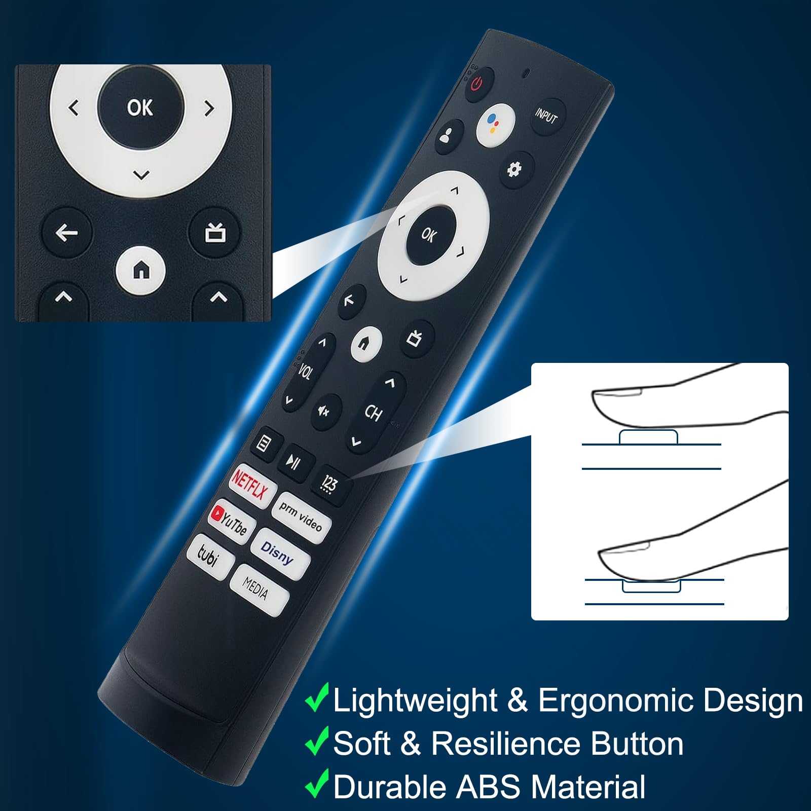 ERF3N90H IR Remote Control For Hisense TV, For Hisense
