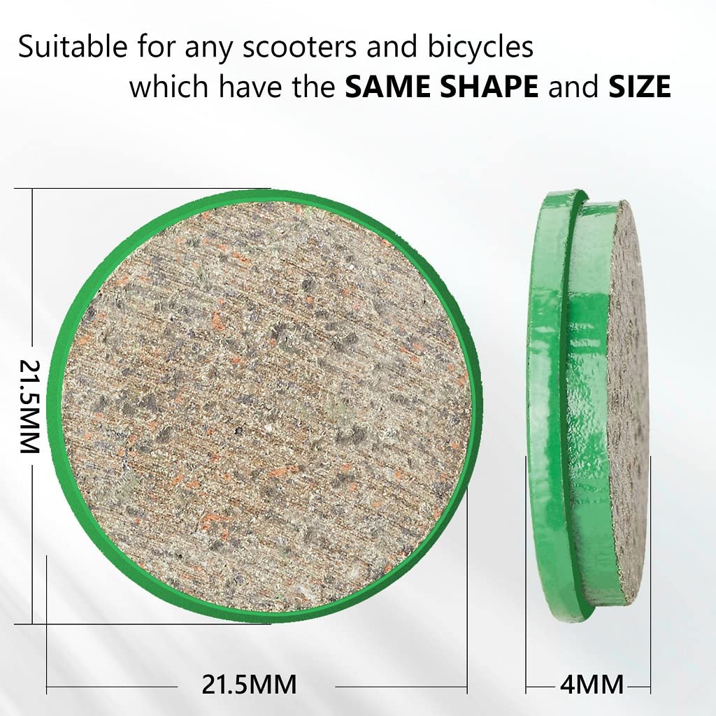 aibiku 2 Paare Keramik bremsbeläge für Xiaomi M365 Electric Scooter - E Scooter Zubehör Einzelteile