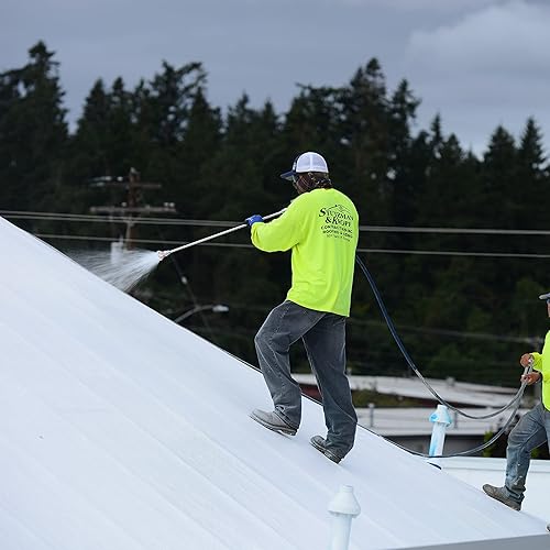Miniatura 11 de Laboratorios de Investigación AMES MSS1 Pintura para techo de máximo estiramiento, 1 galón, blanco