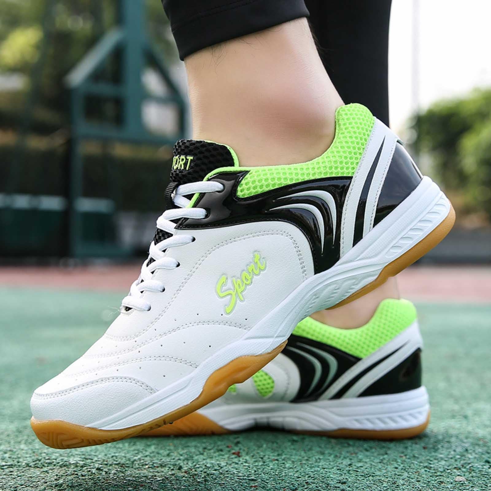 Badminton Schuhe Leicht Weich - Sneakers for Men rutschfeste Indoor Turnschuhe Halbschuhe Sportlich Sneaker Bequem Atmungsaktiv Joggingschuhe mit Schnürsenkel Fitness Schuhe