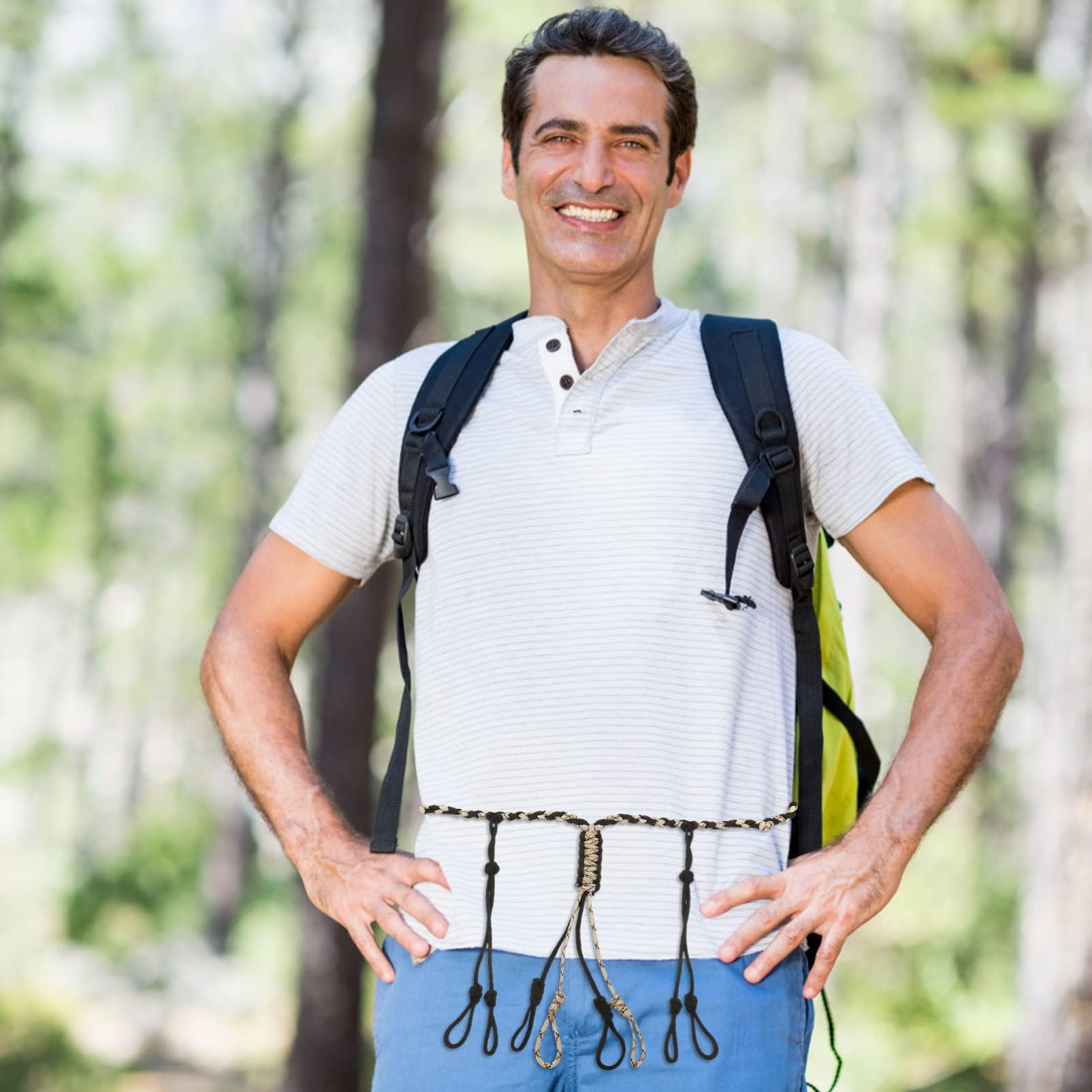 BESPORTBLE 3 Stücke Pfeife Seile Lanyard Polyester Hängen Seil für Wandern Camping Ausrüstung
