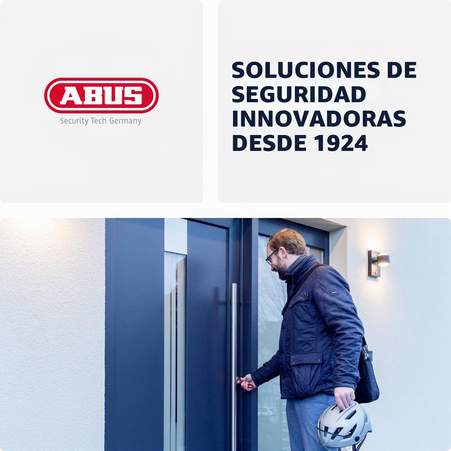 ABUS Cilindro de perfil D6XBL 30/40 con tarjeta de código y 5 llaves, color negro