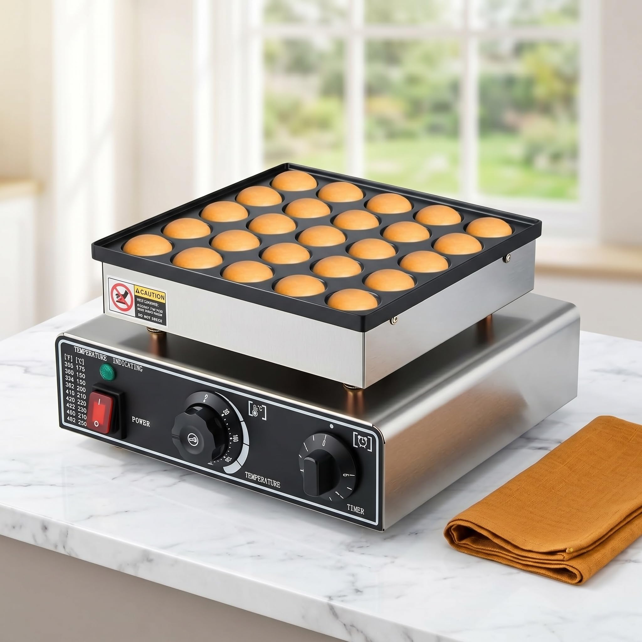 Mini Máquina Eléctrica para Hacer Panqueques: Prepara 25 Panqueques Holandeses Antiadherentes, Ideal para El Hogar Y Restaurantes. Máquina para Panqueques De Calidad Profesional para Desayunos