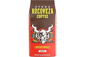 Stone Brewing Coffee Xocoveza Blend Ground Coffee: An Energizing Fusion of Chocolate and Coffee
