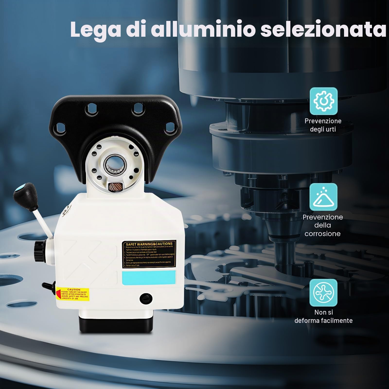 Asse X, 155 kg/cm, motore di avanzamento, cambio di direzione silenzioso, Power Table Feed fresatura, set fresatrice 220 V, 135 lb
