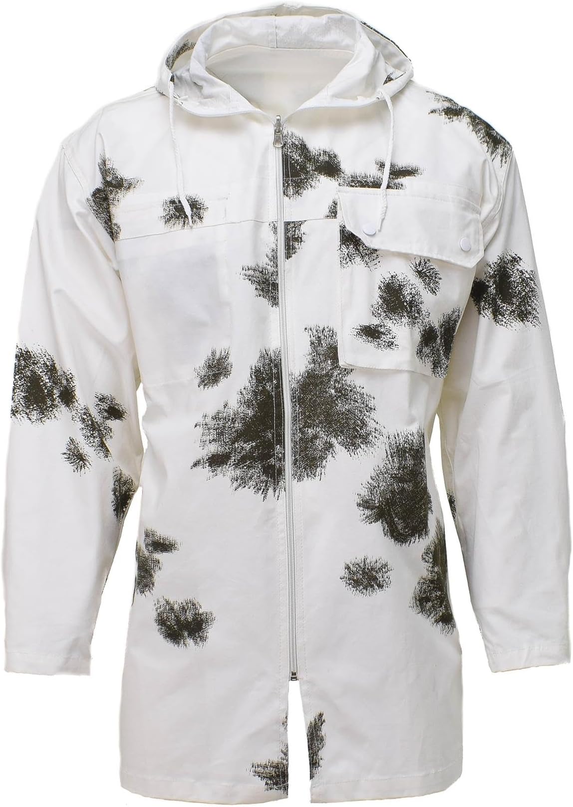 German army style jacket snow camouflage outer layer uniform reversible white