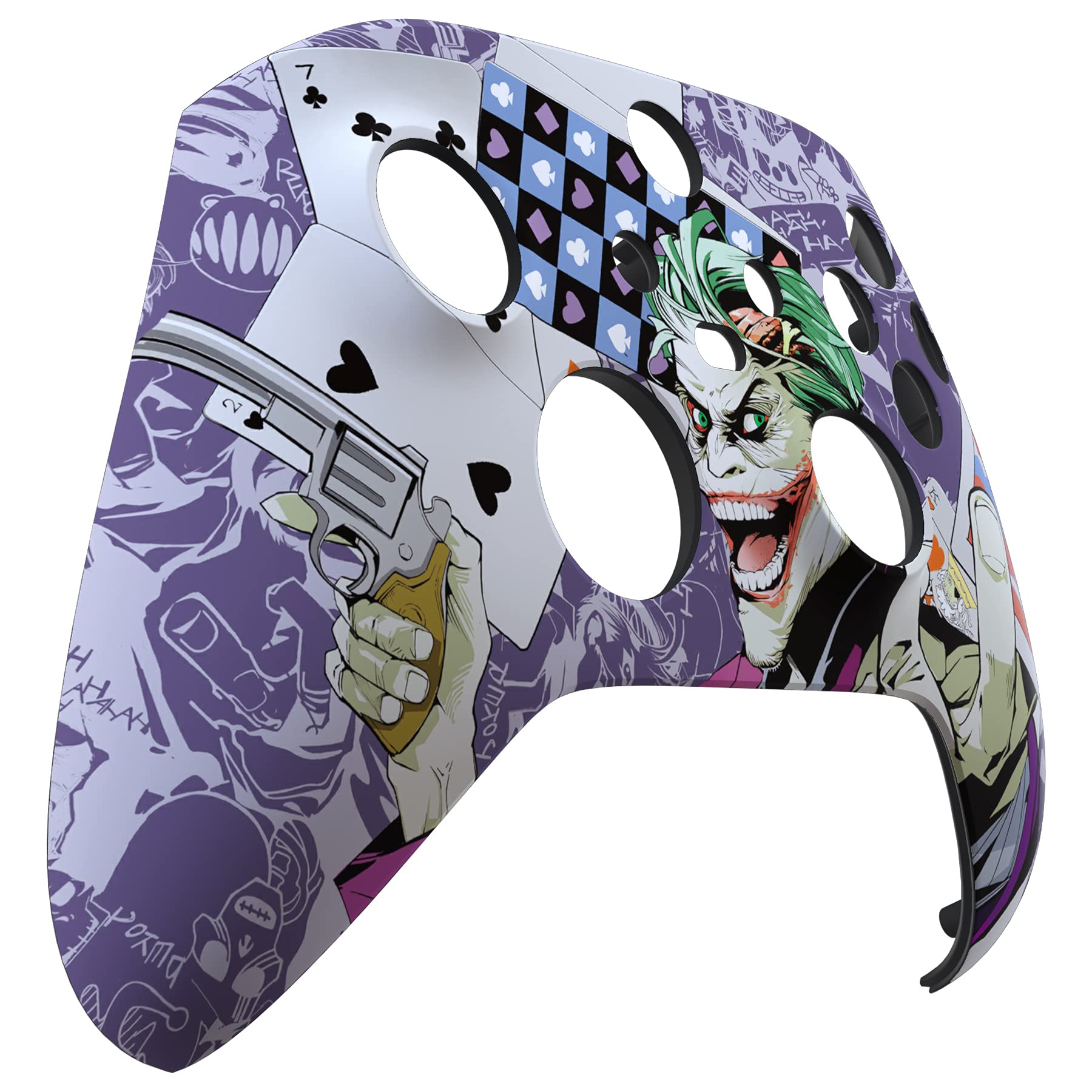 eXtremeRate Carcasa para Xbox Series X S Control Protector Placa Frontal Funda Delantera Reemplazo Kit Cubierta Cover Shell para Xbox Series S X Mando-No Incluye Mando(Joker y Poker) — view 6