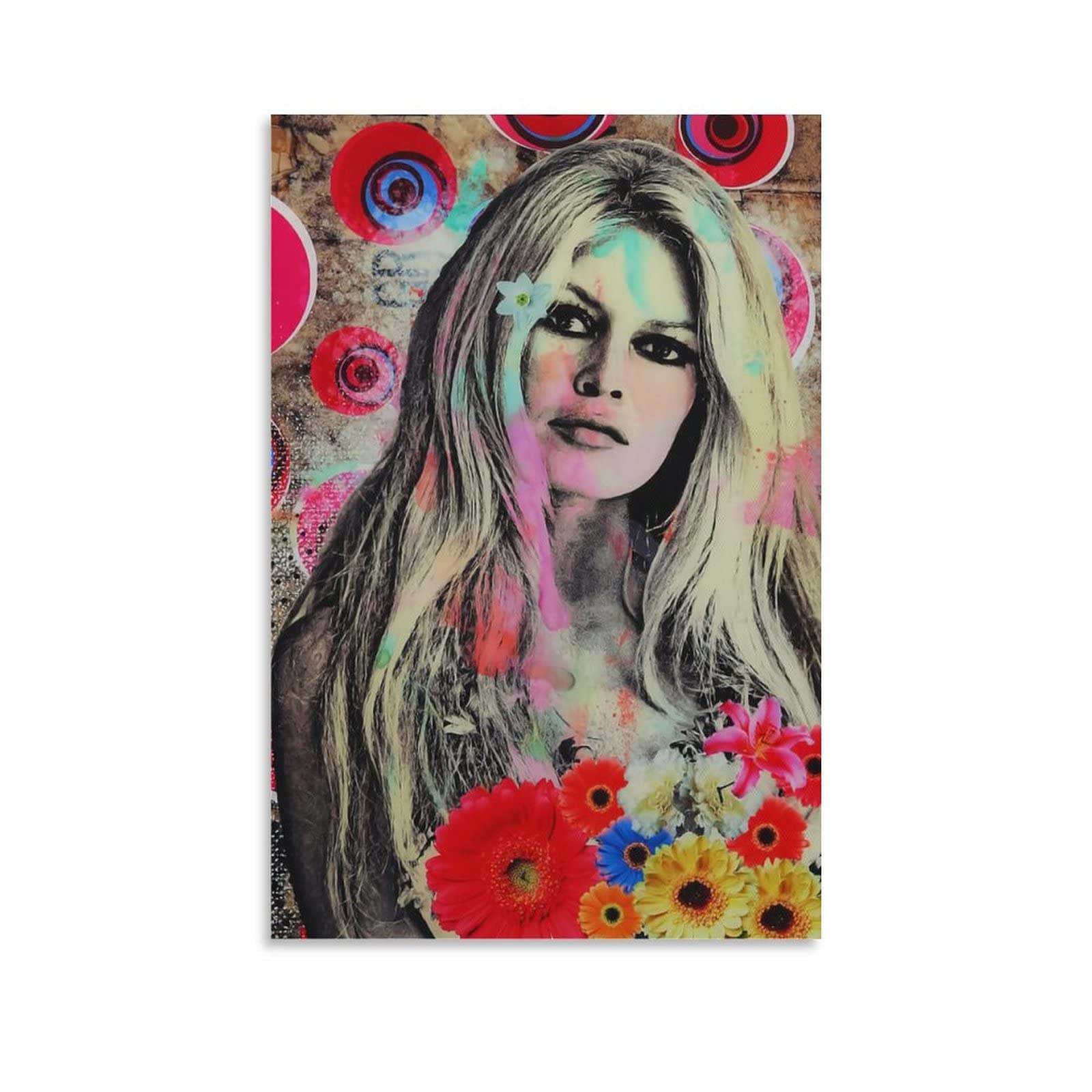 Brigitte Bardot (1) ArtPoster canvas print wall art retro decorative painting for Home Bedroom Living Room Decor20x30inch(50x75cm)
