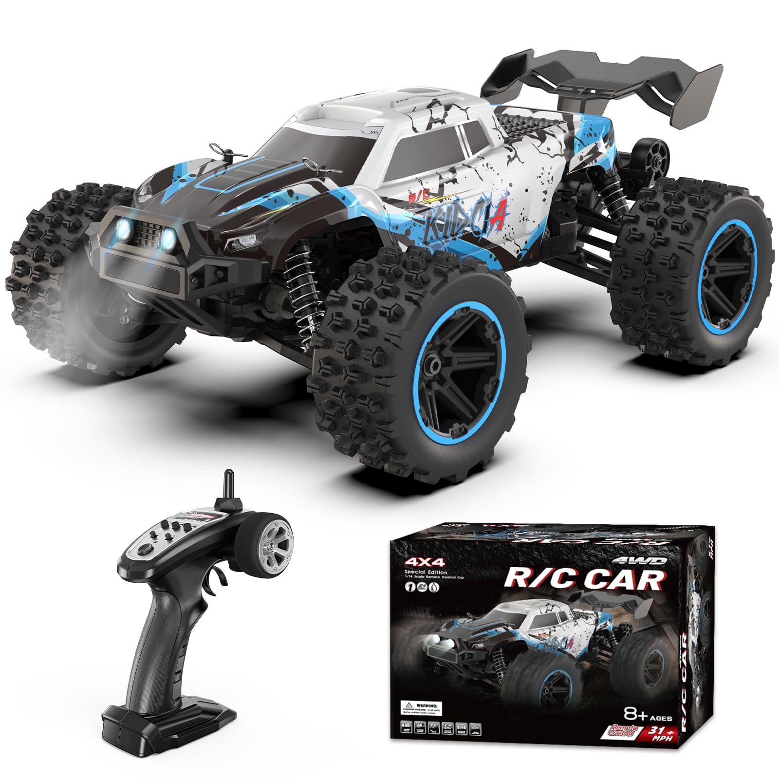 1/14 Fast RC Cars for Adults and Boys, 50 KPH 4WD Offroad RC Truck