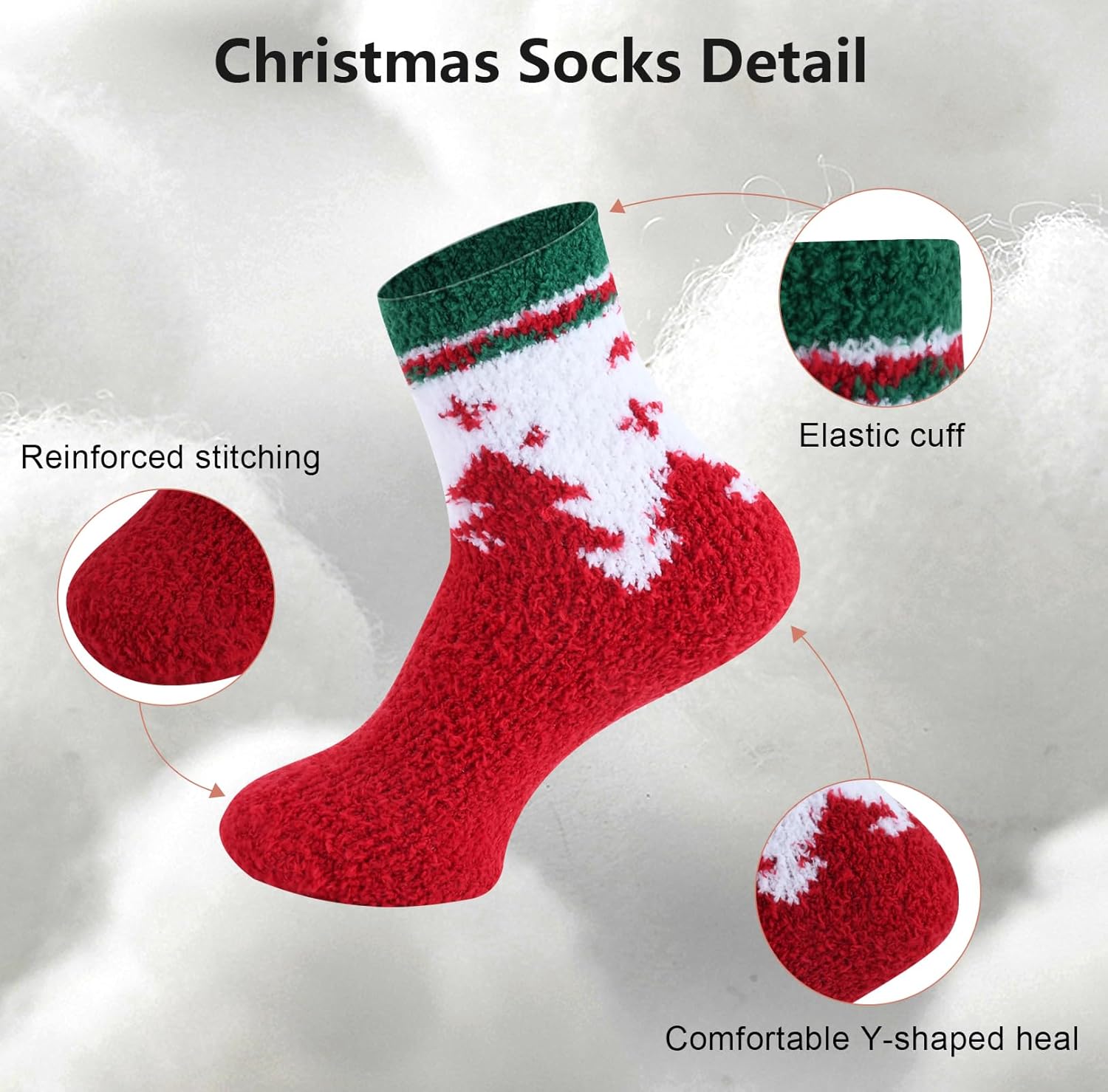 LKV Women's Vintage Thick Cotton Socks - Fall Cozy Socks Gift Box - Image 3