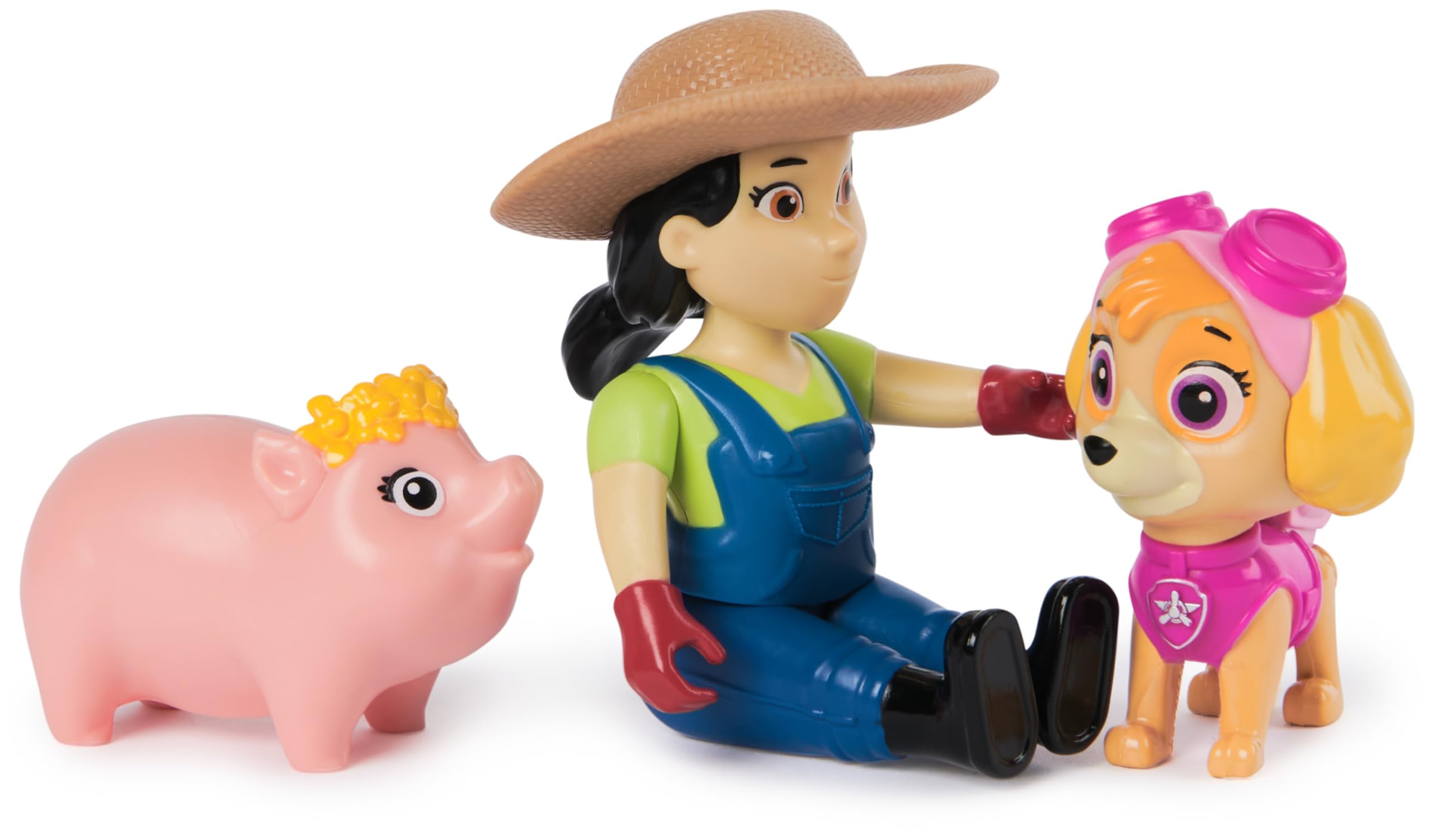 Paw Patrol Skye, Farmer Yumi and Piggie Figures, Kids Toys for Boys and Girls Aged 3 and Up - Image 4