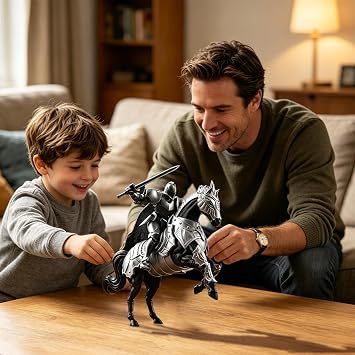 Knight Figurines Assembly Required Multi-Jointed Movable DIY