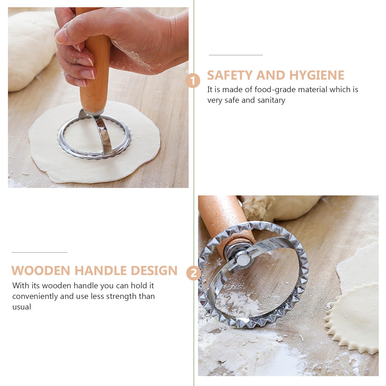 PRETYZOOM 6stücke Teiliges Ausstechformen Für Kekse Mit Holzgriff Lace Biscuit Cutter Geeignet Für Kreative Backprojekte Und Kindergeburtstage Für Kuchen Und Plätzchen
