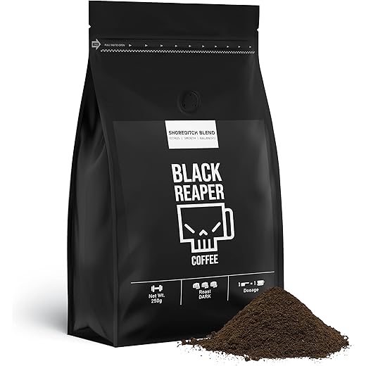 Black Reaper Shoreditch Blend Dark Roast 250g Freshly Grou