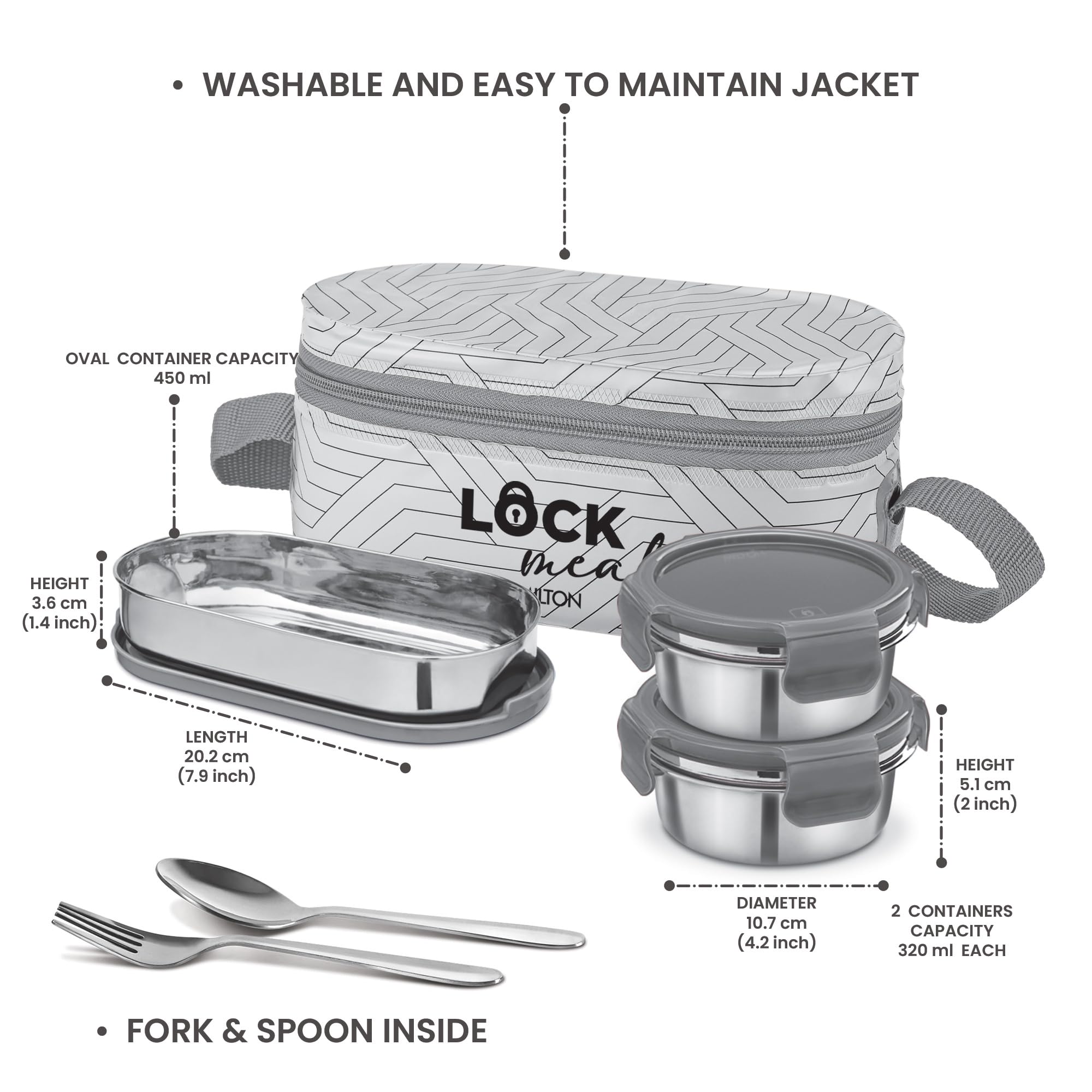 MILTON Lock Lunch Box - Leak Proof & Odor Proof -6