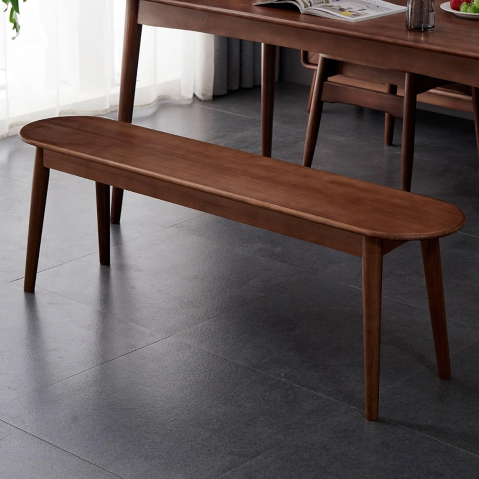 Banc de Salle à Manger Vintage en Bois 120 cm de Style Ferme Rustique