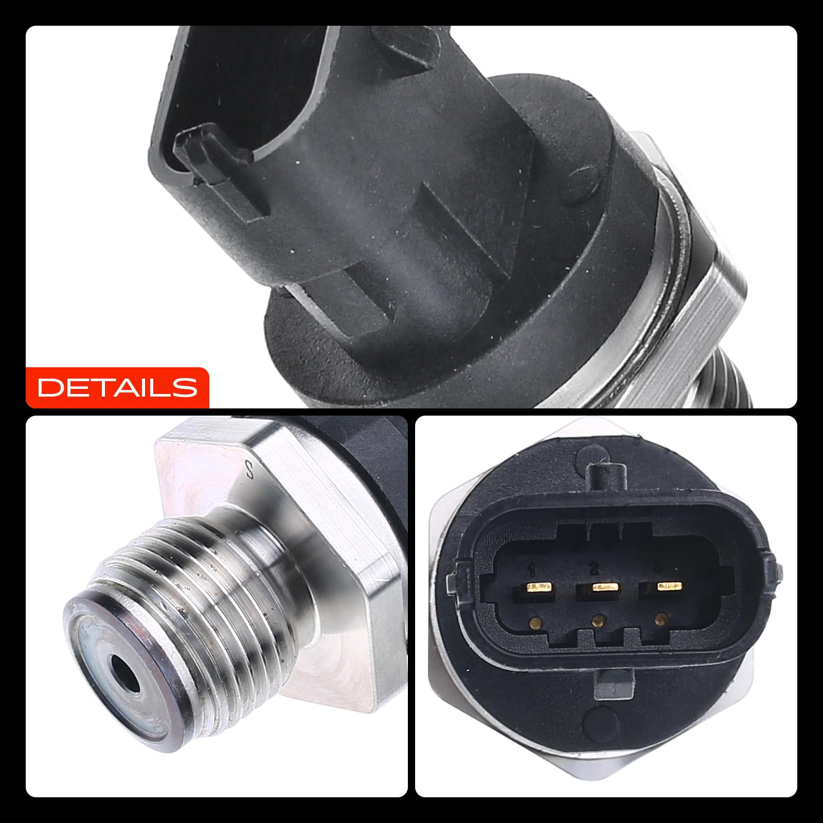 Frankberg Sensore pressione differenziale Pressione gas di scarico Compatibile con M.e.g.a.n.e II BM0/1 CM0/1 Corsa D S07 Corsa C Furgone/Compatto X01 XC60 156 Antara L07 Replace# 504088732