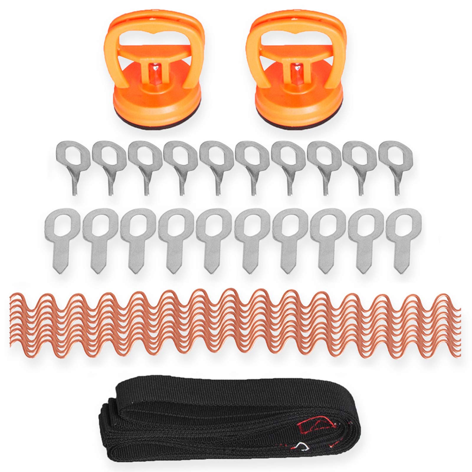 VEVOR Kit Estrattore Ammaccature per Auto 85CM Leva, 6 Gancio per Artigli, Accessori Kit per la Rimozione delle Ammaccature Senza Vernice, Kit per la Rimozione per la Riparazione della Carrozzeria