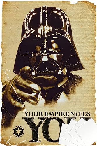 Miniatura 4 de Trends International Póster de Star Wars Empire edición para coleccionistas. 24 x 36 pulgadas Sin marco, multicolor,Póster laminado,Tiras laminadas