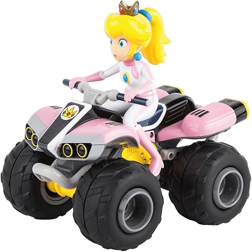 Carrera - Producto con licencia oficial RC de Mario Kart 8 Mach 1 Auto a escala 18 con control remoto de 2.4 GHz y batería recargable Lifepo4