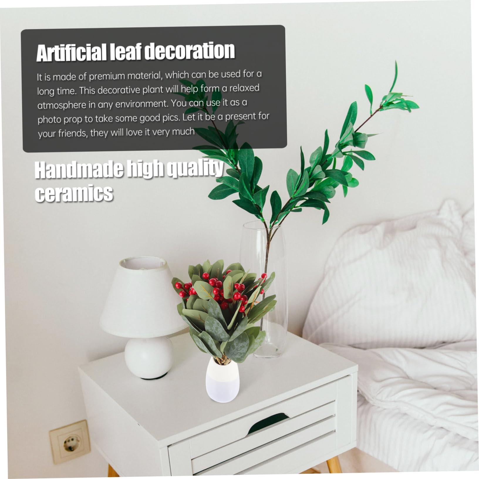 Alipis 3 Set Di Foglie Di Eucalipto Artificiali Finte Piante Finte Per Decorazioni Per La Casa Matrimoni Feste Affari Decorazioni Verdi Realistiche 10 Pezzi * 3