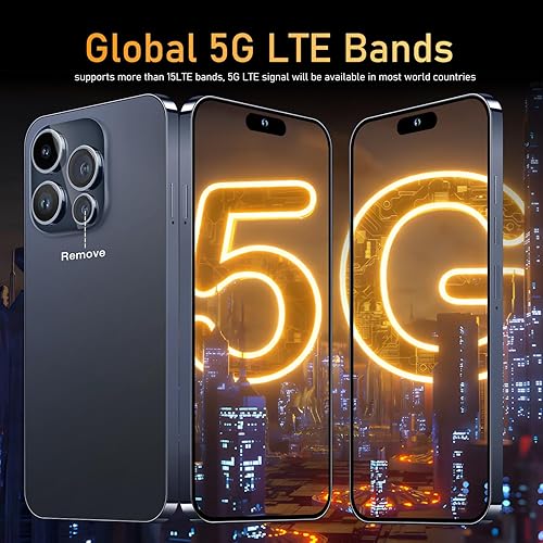 Miniatura 3 de 14PROMA X - Teléfono celular desbloqueado, batería de larga duración de 6.82 pulgadas, pantalla HD desbloqueada, teléfono inteligente Android 14 de