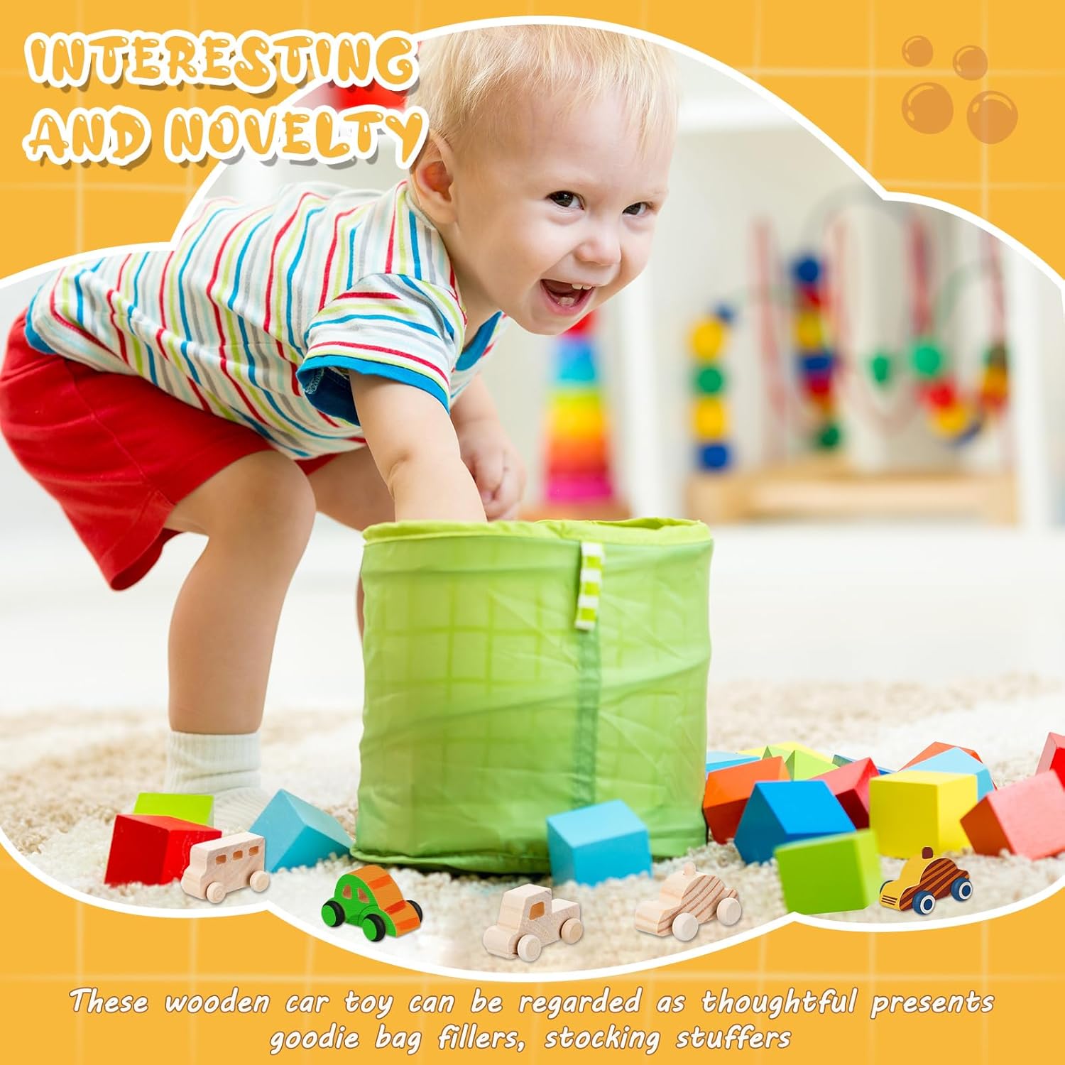 20 Pcs Unfinished Wooden Cars DIY Toys, Paintable Wood Toy Cars Crafts to Paint for Students Home Activities Family Time Handicraft Projects Party Favors - Image 6