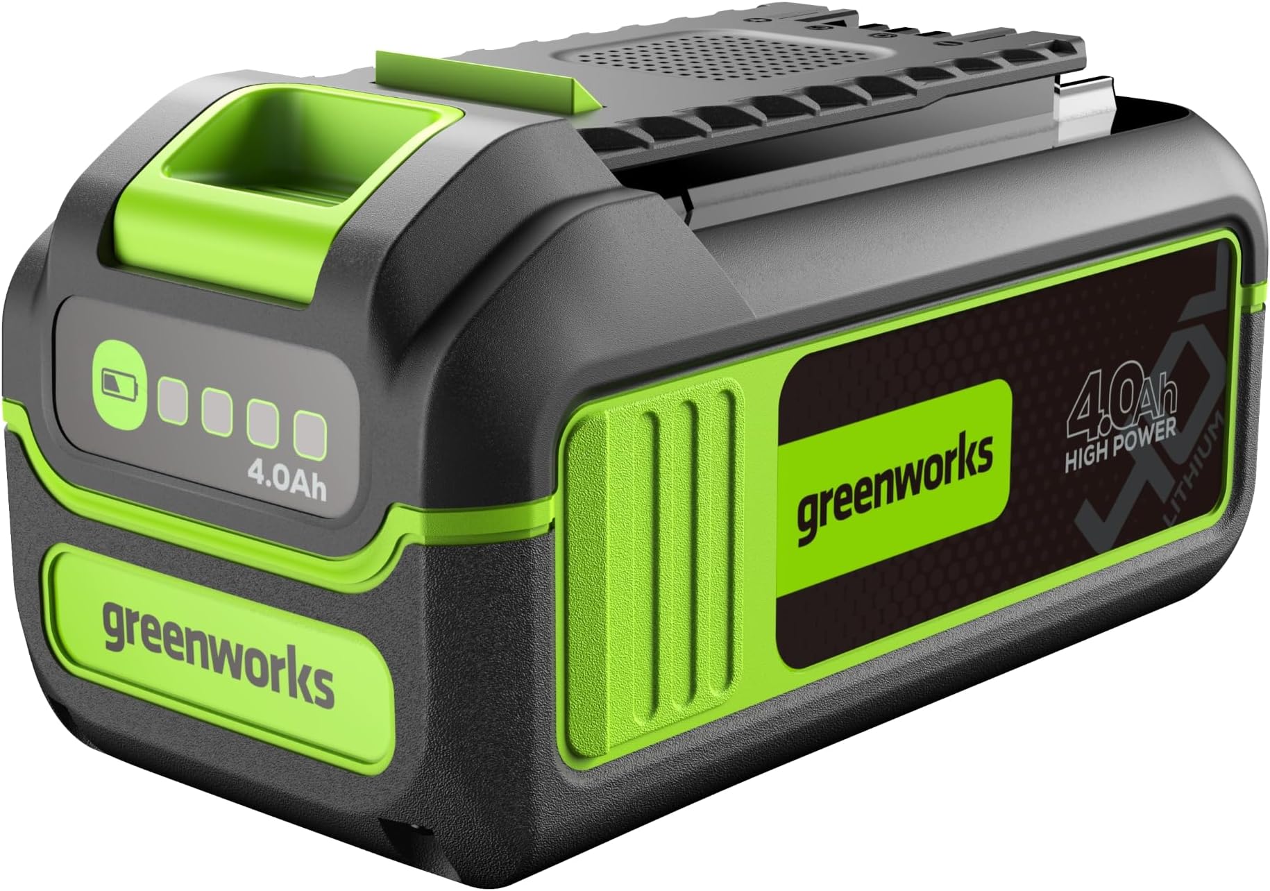 Greenworks 40V 4.0Ah Lithium-Ion High-Power Battery, Upgraded with 22% Power Boost (Genuine Battery / 75+ Compatible Tools)