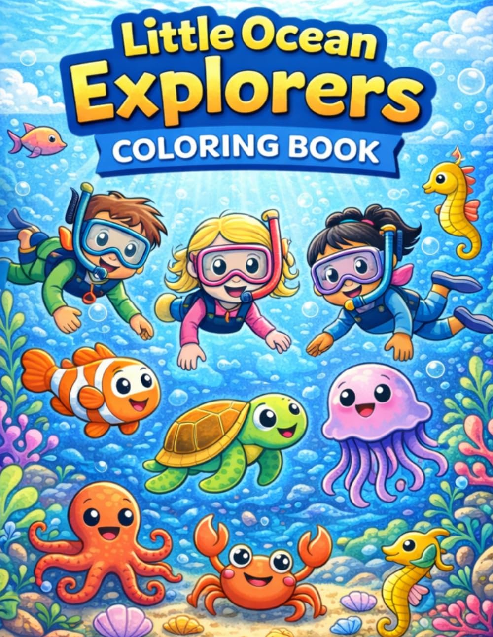 Little Ocean Explorers: Coloring Book