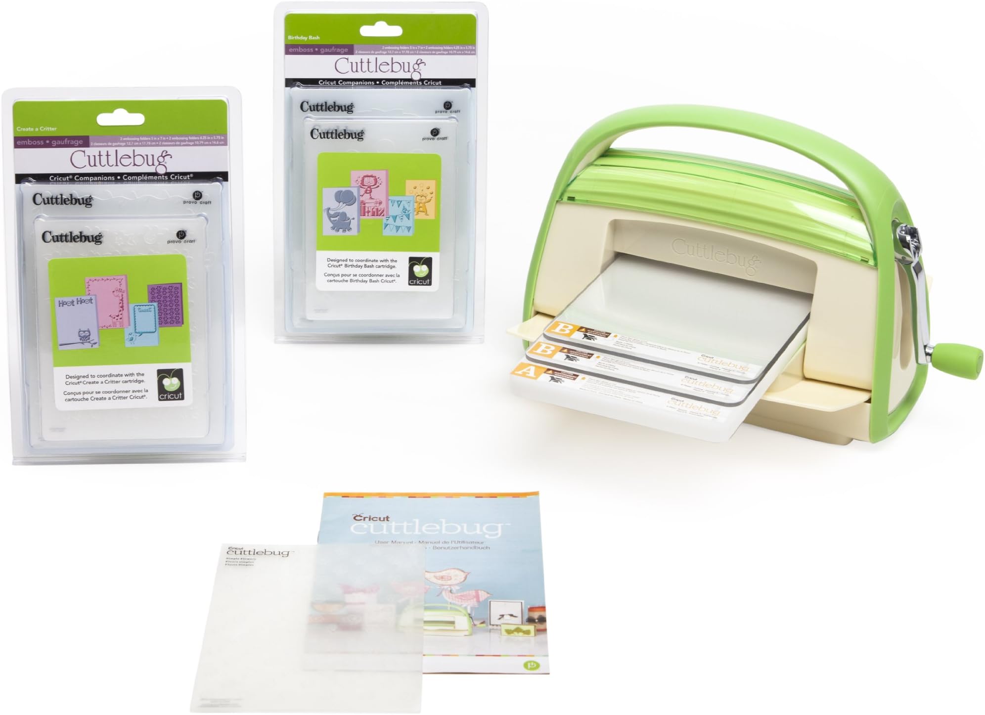 Cricut Cuttlebug Embossing Folder Bundle, Critter