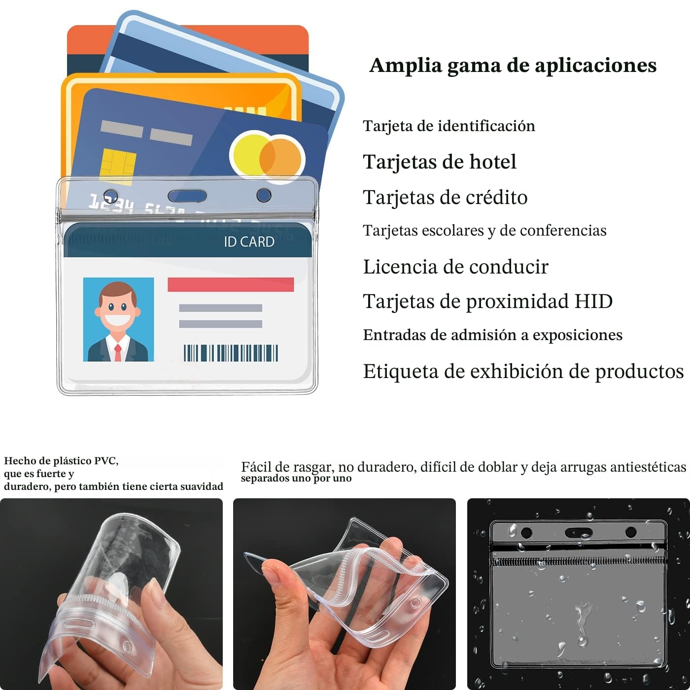 OTYMIOW Cordón con Tarjetero 50pares Portatarjetas de Identificación para Mujeres y Hombres con Cordones para el Cuello, Oficina, Tarjeteros, Insignias para el Cuello con Tarjetero de Identificación