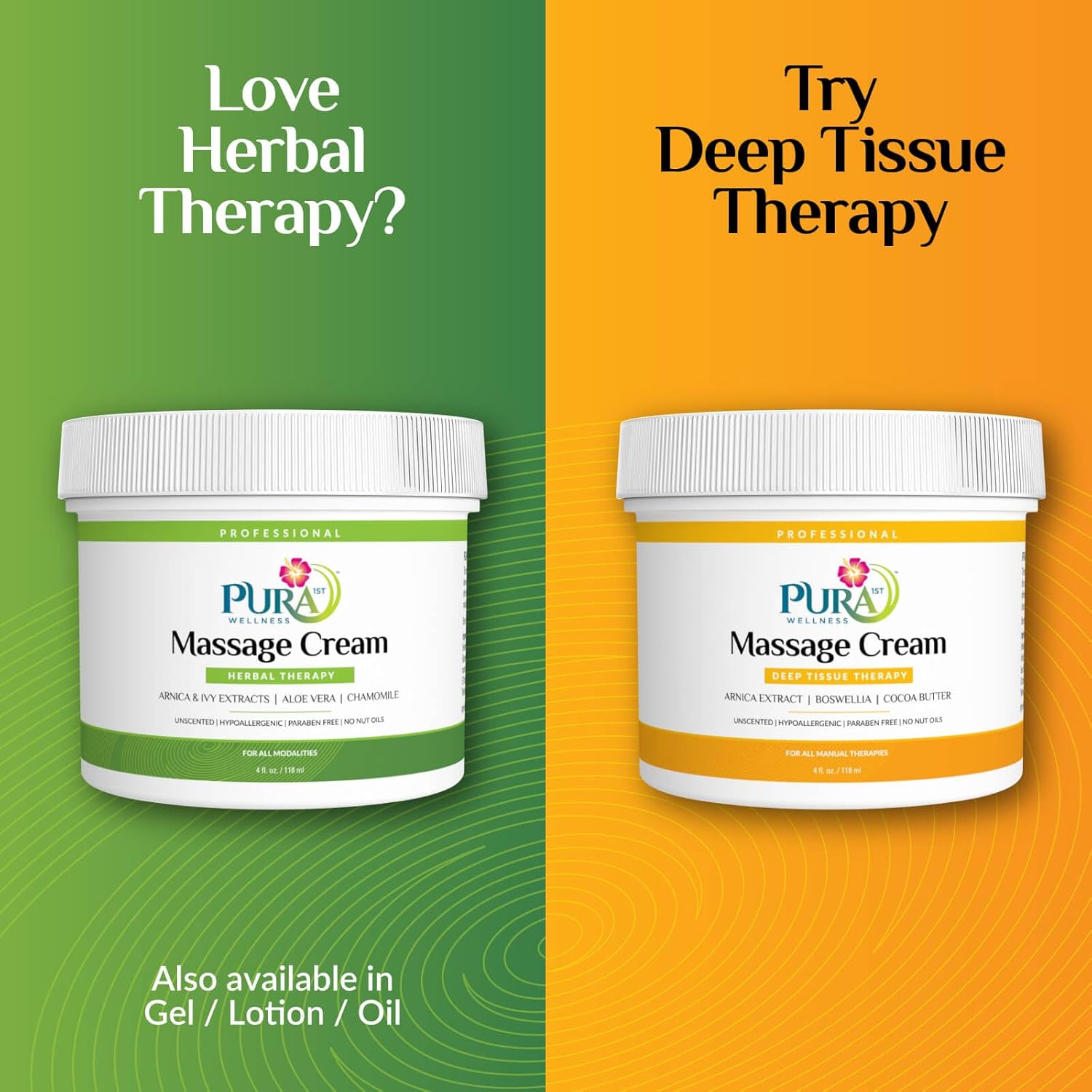 Herbal Therapy 4 Fl oz Massage Cream, Aloe Vera, Professional, Massage Therapy, Deep Tissue, Unscented, Hypoallergenic, Natural Ingredients, Skin Hydrating, Moisturizing, Muscle Relief - Image 6