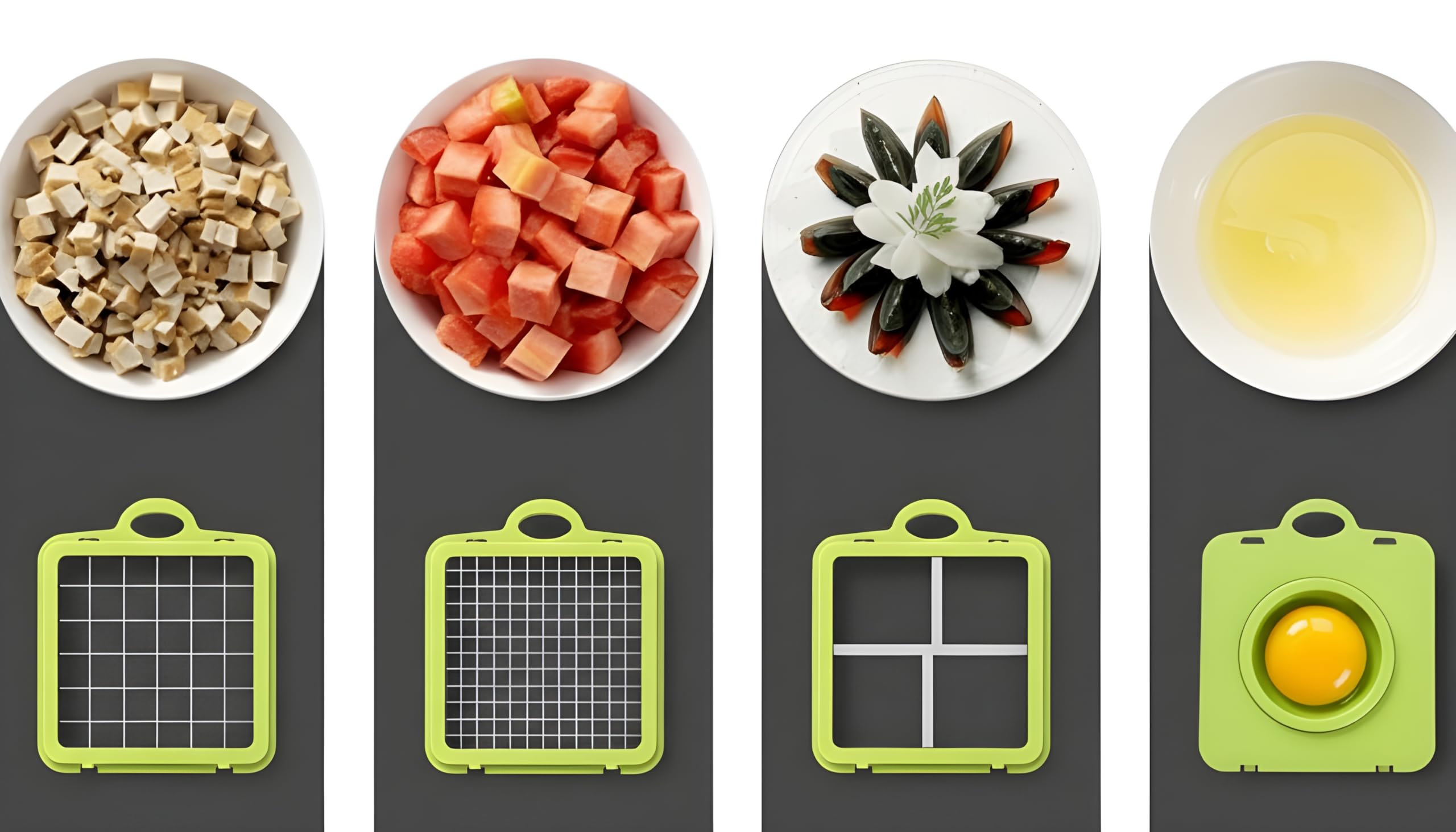 Coupe-Légumes Multifonction 11-en-1 – Mandoline, Coupe-Frites, Râpe et Hachoir Manuel avec 11 Lames Inox – Récipient de Conservation Intégré – Découpe Rapide Fruits et Légumes