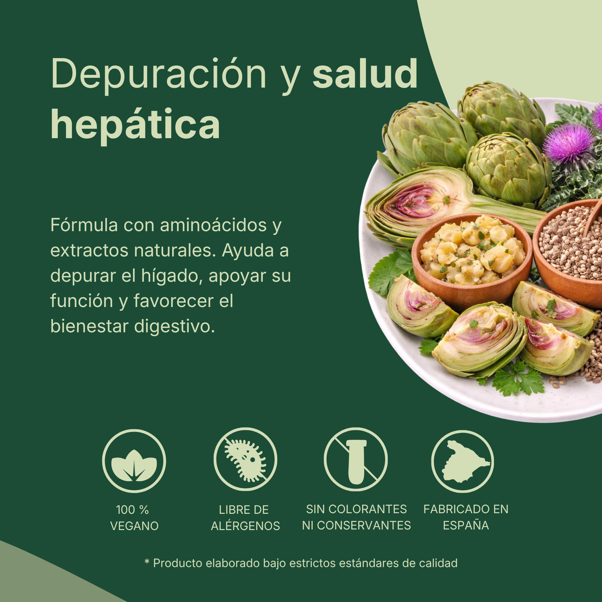 FEPA Liver Complex – 60 Cápsulas Pack de 2 – Cardo Mariano, Alcachofa y Diente de León con Aminoácidos y Vitaminas B – Complemento Alimenticio – Apoya el Bienestar Digestivo y Metabolismo – Fepadiet