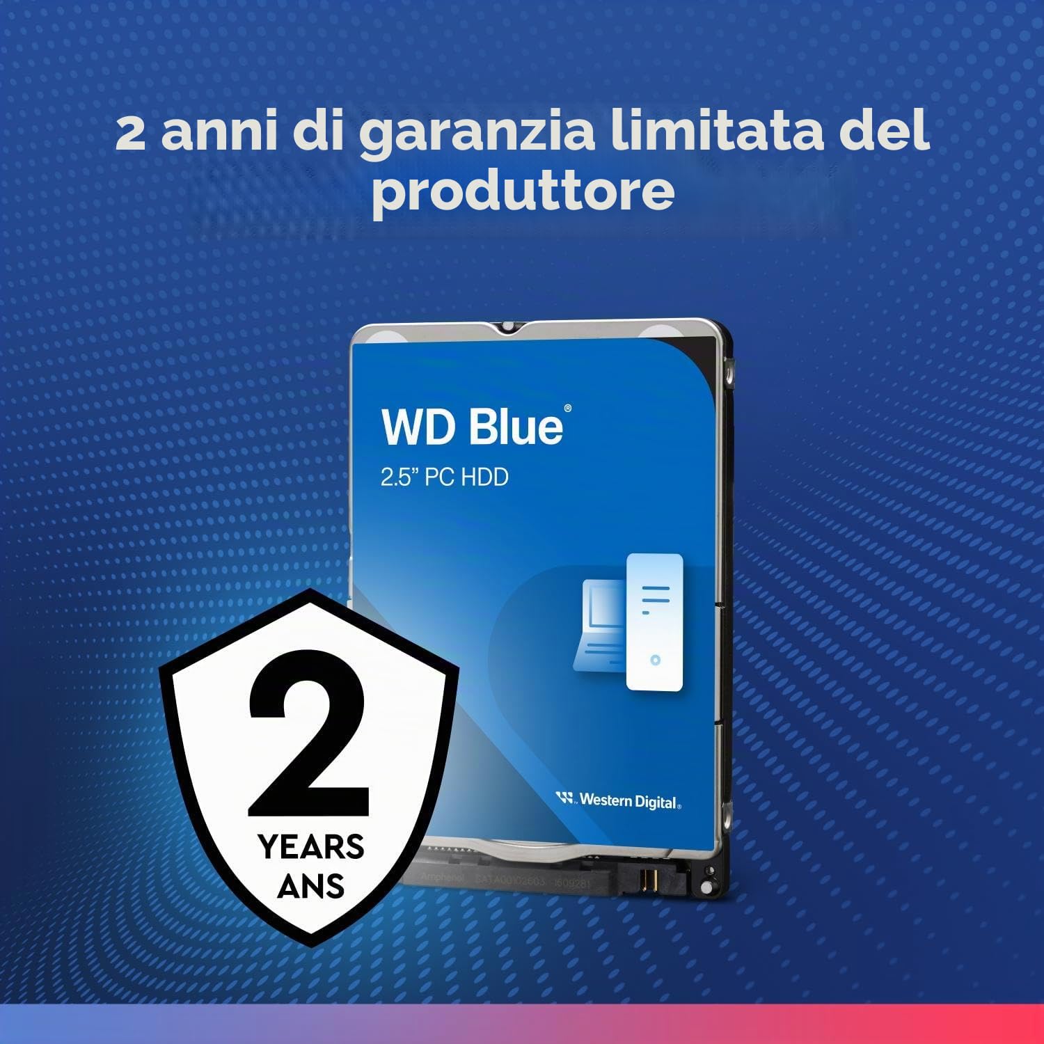 Western Digital WD20SPZX HDD da 2 TB, SATA III