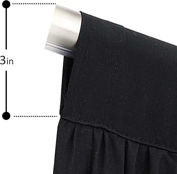 Homechoice Decor Boho Thermal Insulated Blackout Window Curtains Black