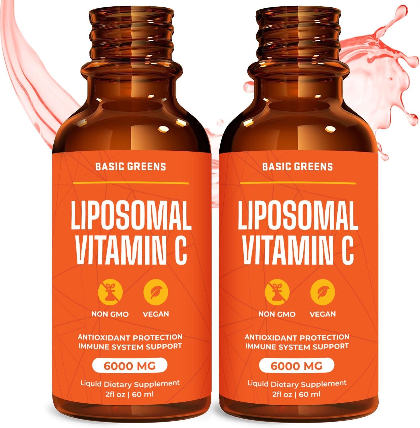 Liposomal Vitamin C Liquid – High Absorption Immune Support & Antioxidant Boost | Advanced Liposomal Delivery, Non-GMO, Vegan-Friendly Vitamin C Supplement, 4 Fl Oz