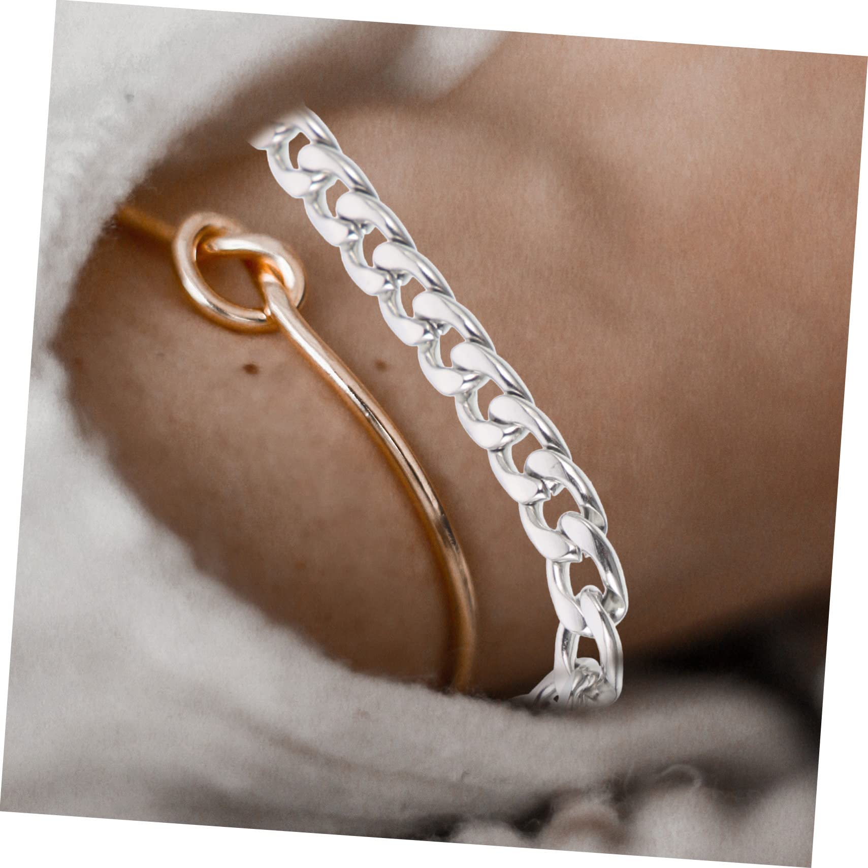 Hemobllo Catena per Creazione di Gioielli Fai da Te Catenina Piatta per Collana o Bracciale Materiale Durevole e Resistente Tagliabile alla Desiderata