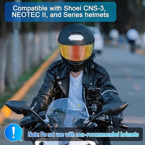 Miniatura 3 de Visera de casco de viento de motocicleta, visera de casco resistente al viento, lente protectora de PC de cara completa para CNS-3 de repuesto UV