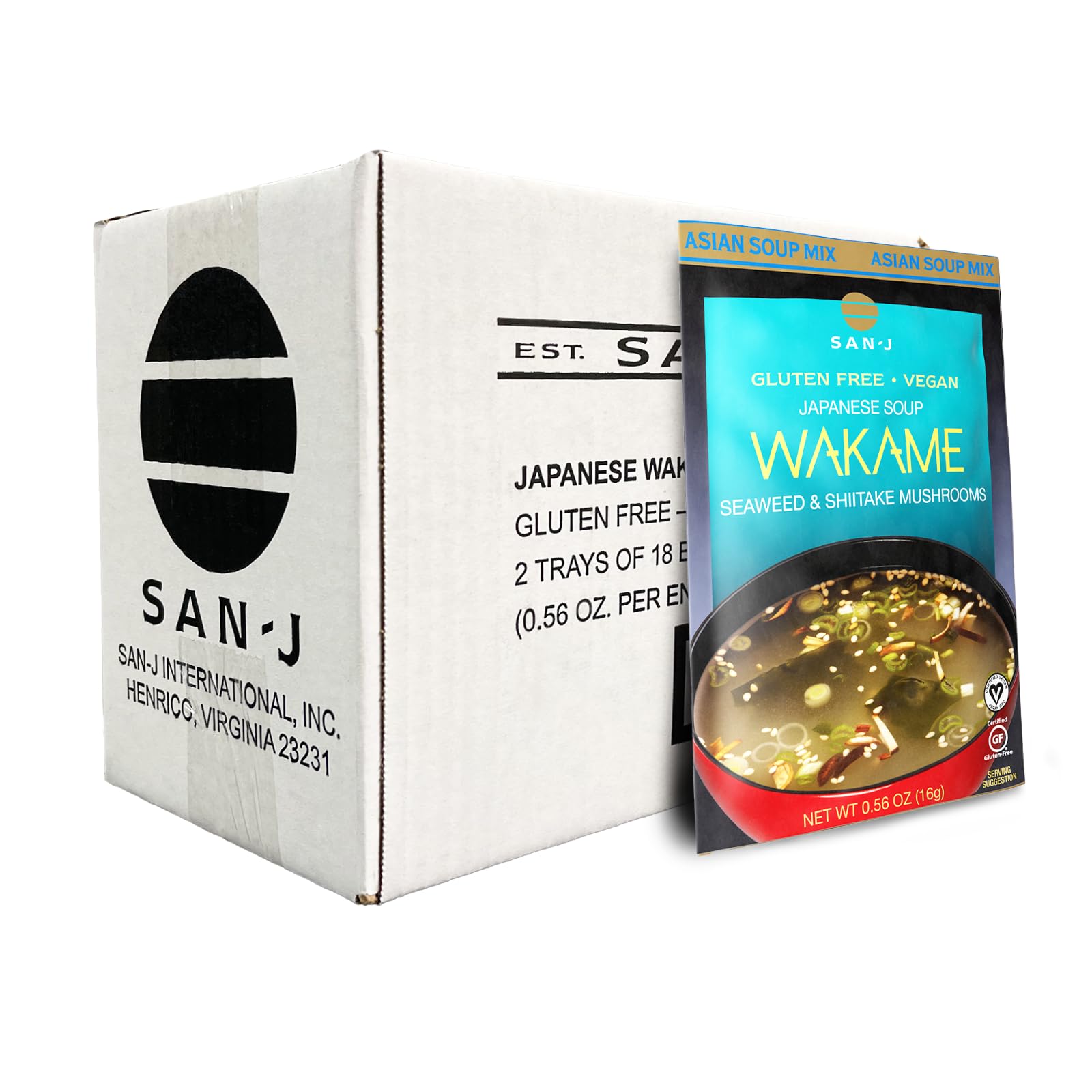 Amazon.com : San-J - Wakame Soup - Authentic Japanese Soup Mix