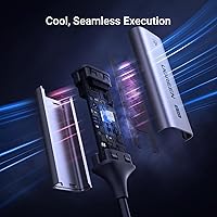 Vista 5 de UGREEN Adaptador USB C a Ethernet 2.5G, adaptador Ethernet para laptop, aluminio, tipo C (compatible con Thunderbolt 4/3) a red RJ45 de Internet