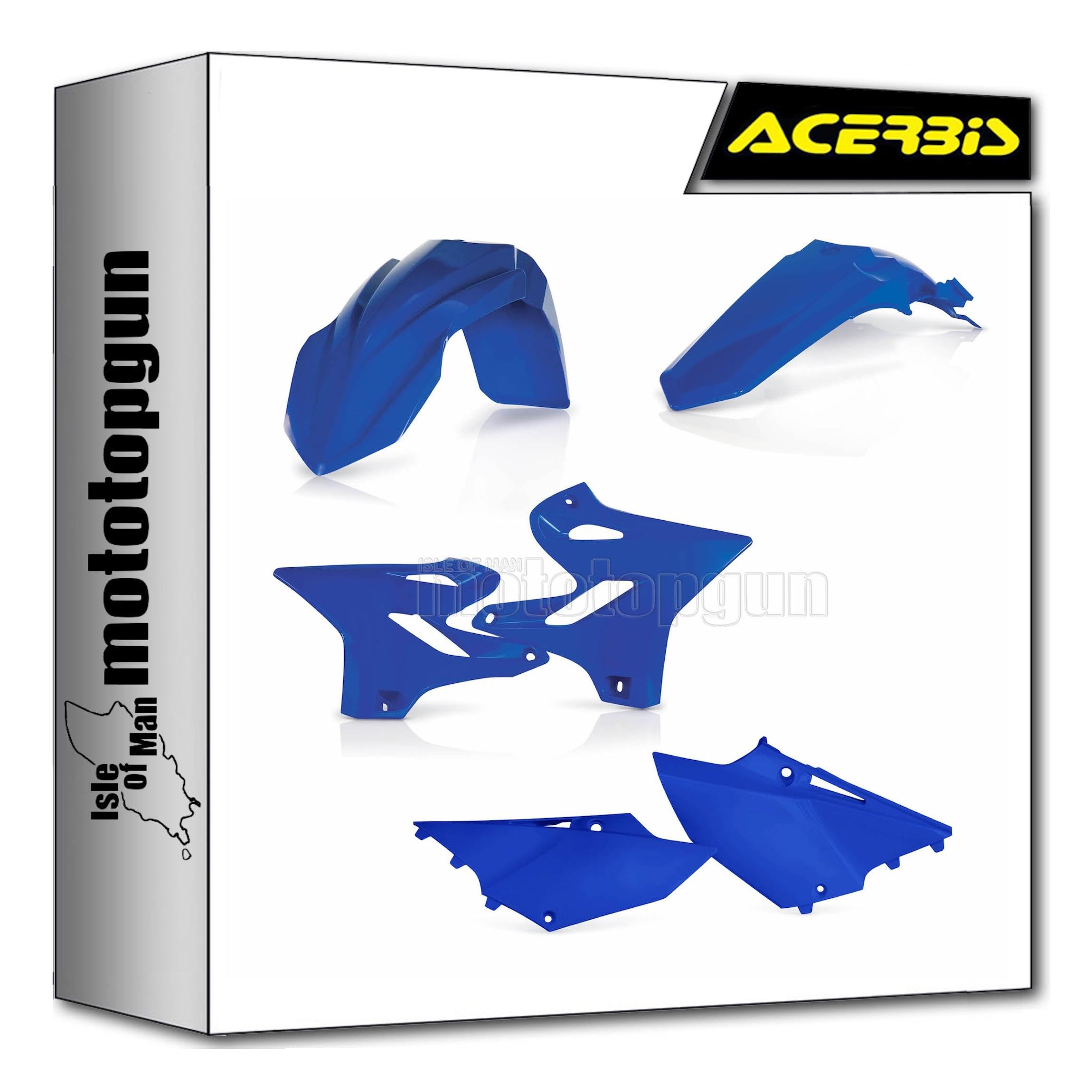 Cache carenage bleu Acerbis 0023636.040 pour remplacer un plastique casse de YZ 125 - 3